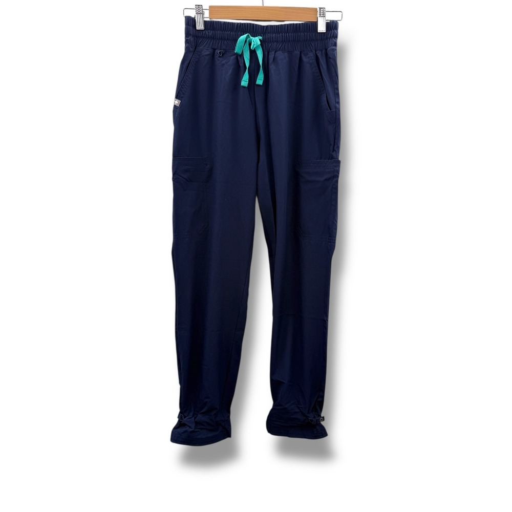 FIGS NWT Salmer High Waisted Petite Jogger Scrub Pants Navy XS‎ Workwear